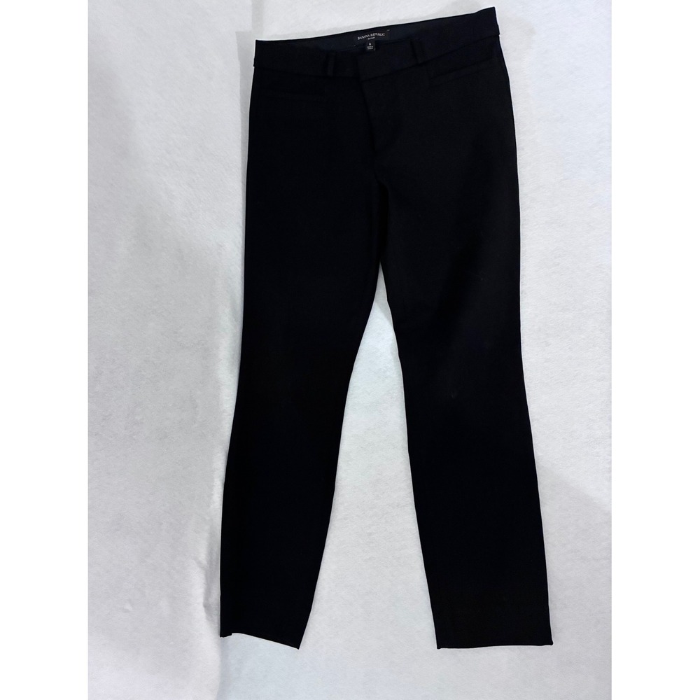 Banana Republic Pants Womens 6 Black Sloan Slim Fit Ankle Excellent Stretch 0007